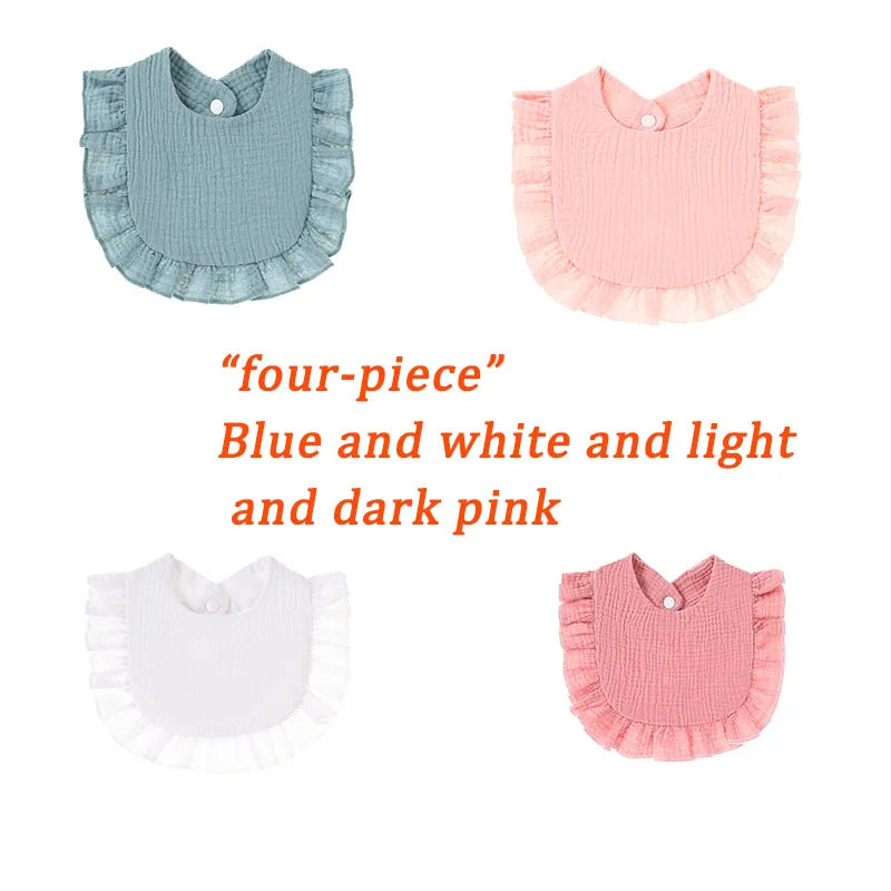 Personalized Custom Baby Bib Cotton Muslin Girl Accessories Newborn Apron With Name Bibs for Baby Boy Burp Cloths Towel Gift