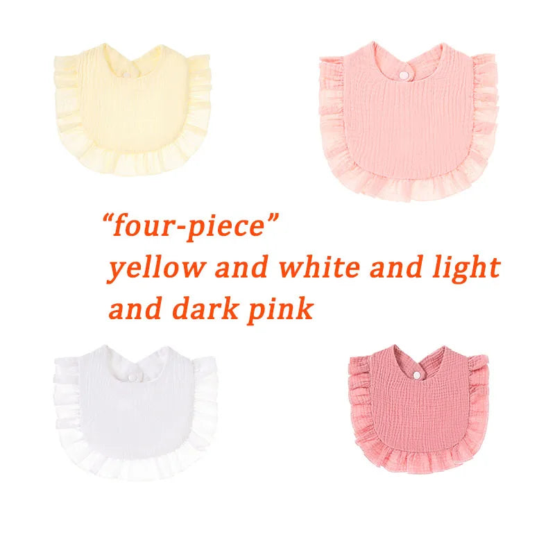 Personalized Custom Baby Bib Cotton Muslin Girl Accessories Newborn Apron With Name Bibs for Baby Boy Burp Cloths Towel Gift