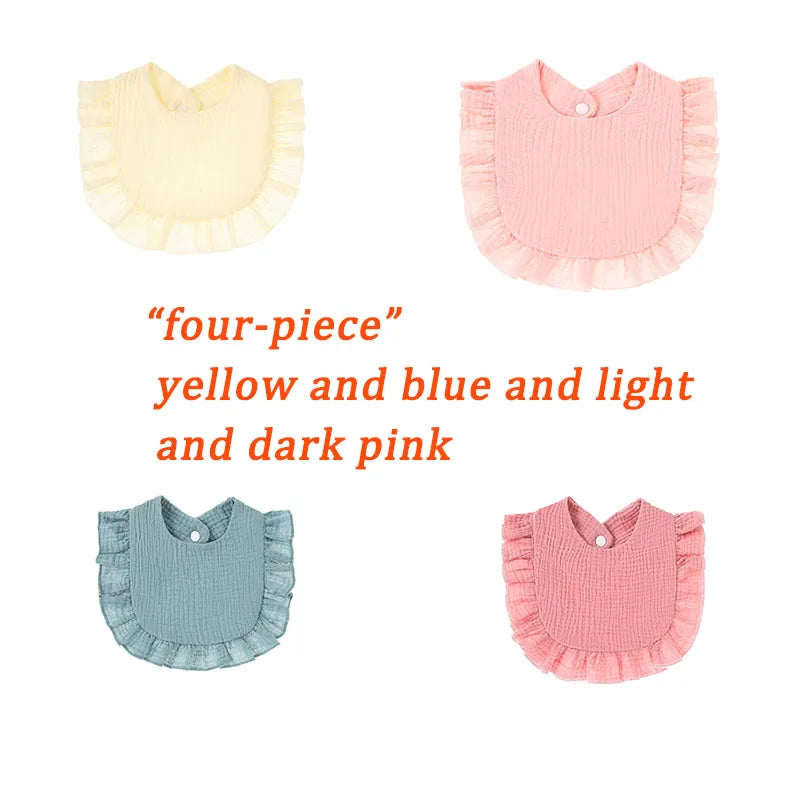 Personalized Custom Baby Bib Cotton Muslin Girl Accessories Newborn Apron With Name Bibs for Baby Boy Burp Cloths Towel Gift